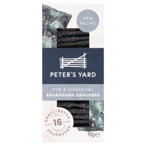 Peter's Yard Rye & Charcoal Sourdough Crackers - 90g